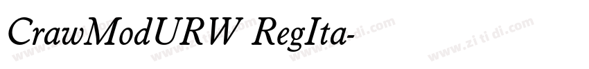 CrawModURW RegIta字体转换